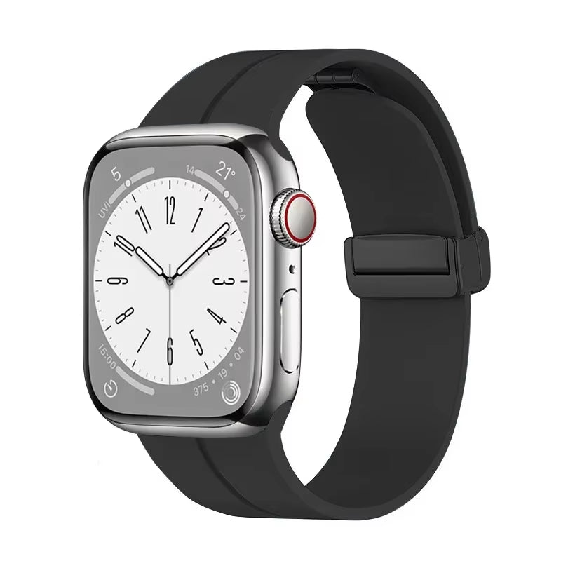 Magnetic Strap for  Watch Ultra Band 49Mm 45 Mm Silicone Bracelet Iwatch Series 7 8 Se 6 5 3 44Mm 45Mm 40Mm 41Mm 42Mm 38Mm