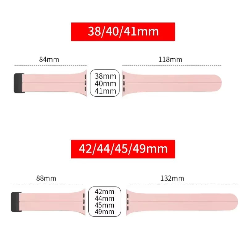 Magnetic Strap for  Watch Ultra Band 49Mm 45 Mm Silicone Bracelet Iwatch Series 7 8 Se 6 5 3 44Mm 45Mm 40Mm 41Mm 42Mm 38Mm